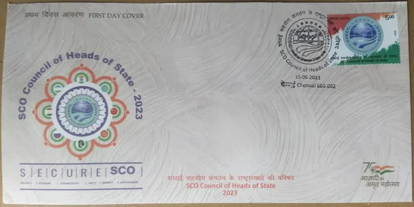 INDIA_-_FDC_-_2023_-_15_June_2023_Sco_Council_Of_Heads_Of_State_-2023_-_Pack_of_3