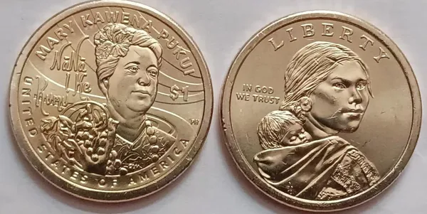 United_States_-_American_women_Sacagawea_Dollar_Coin_-MARK_KAWENA_PUKUI-NA_1_KE_KUMU_2025_P_MINT_UNC