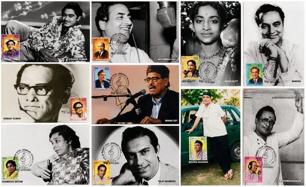 India_-_Legendary_Singers_of_India_Special_Cancellations_Set_of_10_Maximum_Cards_(Stamp_issue:_2016;_face_value:)