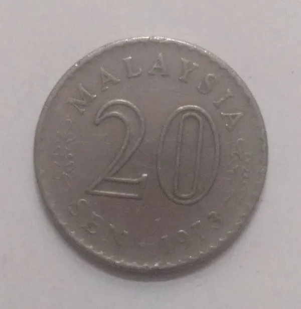 Malaysia_-_20_Sen_1973_Used_-_Pack_of_2