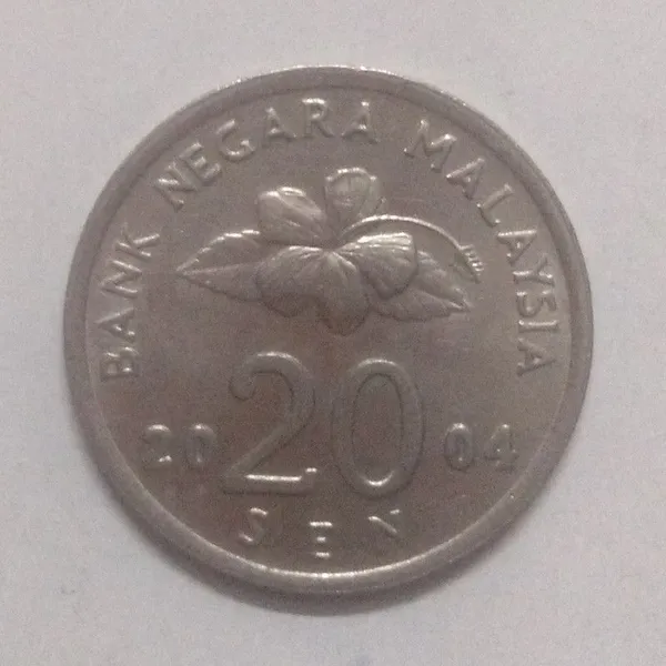 Malaysia_-_20_Sen_2004_Bank_Negara_Used_-_Pack_of_3