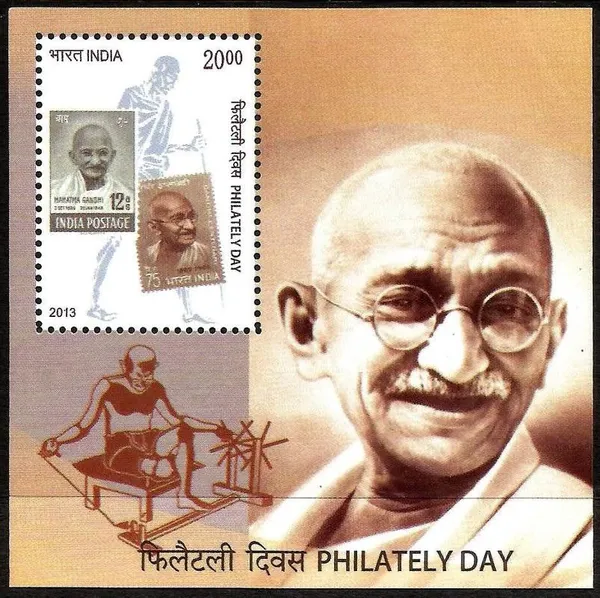 India_-_Philately_Day_-_2013_(Indian_Miniature_Sheets)_-_Stamp_-_MNH_-_Pack_of_3