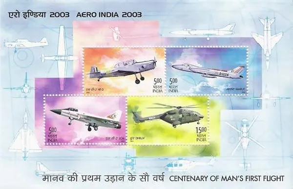 India_-_Centenary_of_Mans_First_Flight_-_2003_(Indian_Miniature_Sheets)_-_Stamp_-_MNH