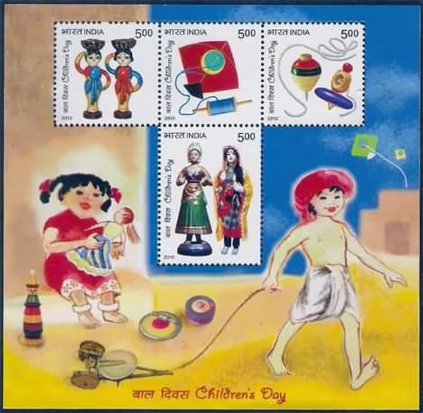 India_-_Childrens_Day_2010_(Indian_Miniature_Sheets)_-_Stamp_-_MNH