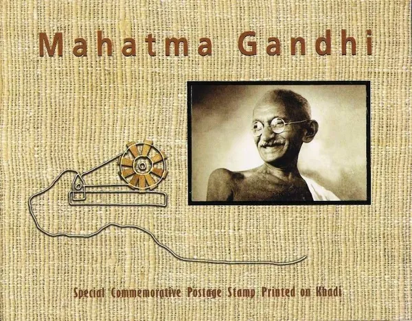 India_-_INDIPEX-2011_KHADI_-Gandhi_-_2011_(Indian_Miniature_Sheets)_-_Stamp_-_MNH