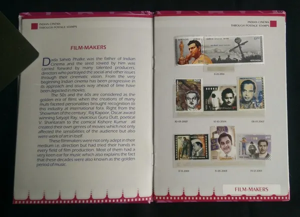 India_-_Indian_Cinema_Through_Postage_Stamps_Presentation_Pack_-_MNH