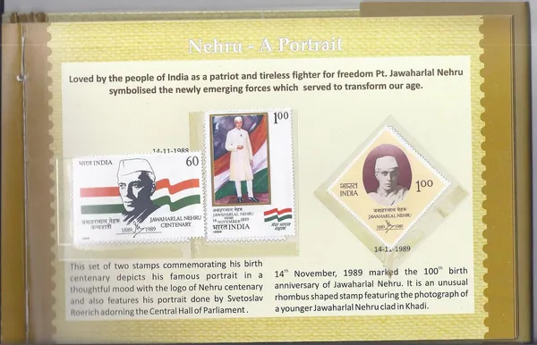 India_-_125th_Birth_Anniversary_of_Jawaharlal_Nehru_Presentation_Pack_-_Stamp_-_MNH