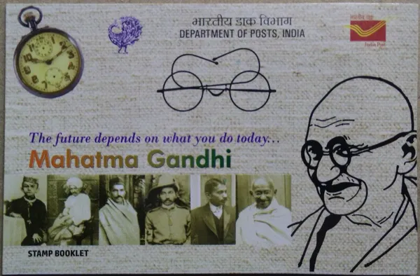 India_-_Mahatma_Gandhi_(1)_Set_Of_2_Presentation_Pack_-_Stamp_-_MNH