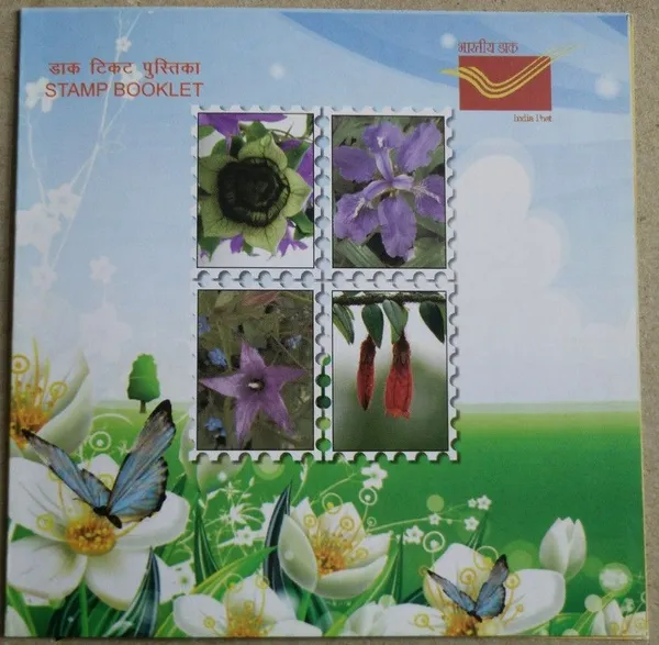 India_-_2013_-_Wild_Flowers_of_India_(2)_Set_of_3_Presentation_Pack_-_Stamp_-_MNH
