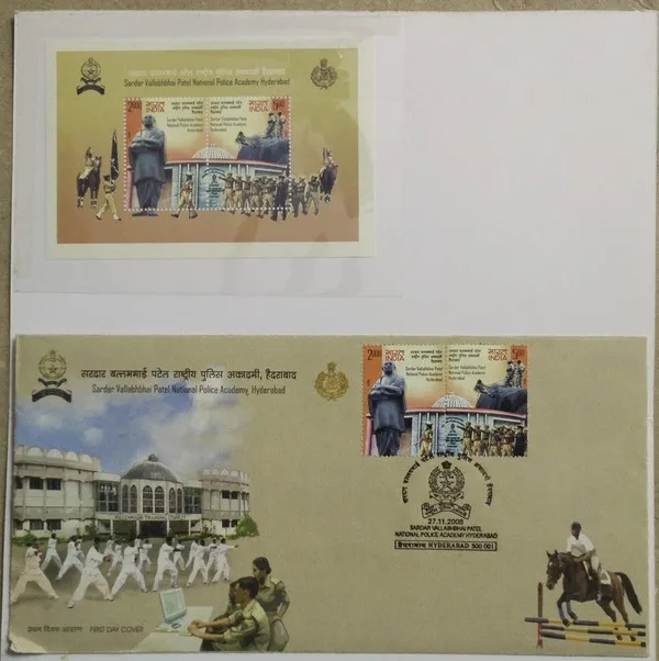 India_-_2008_-_Sardar_Vallabhbhai_Patel_National_Police_Academy_Hyderabad_Presentation_Pack_-_Stamp_-_MNH