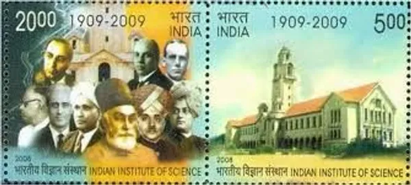 India_-_2008_-_Institute_of_science_(Indian_Se-Tenants)_-_Stamp_-_MNH_(Face_values:_/_)_-_Pack_of_2