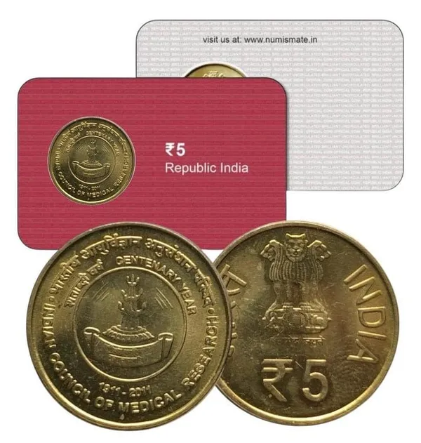 India_-_2011_-_Indian_Council_Of_Medical_Research_ATM_card_(Pvt)_-_Pack_of_2