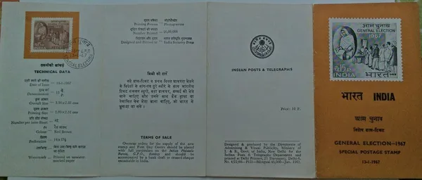 India_-_SBR_-_1967_-_General_Election._Election,_Voter,_Polling_Booth_-_Pack_of_3