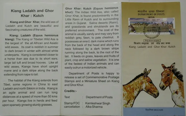 India_-_SBR_-_2013_-_Wild_Ass_of_Kutch_Ladakh_-_Kiang:_Ladakh_Kiang,_Equus_KiangGhor_Khar:_Kutch_Ghor_Khar,_Khur,_Equus_Hemionus_khur,_,_Wild_Ass_-_Pack_of_2