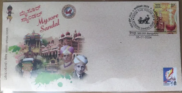 INDIA_-_Special_Cover_-_05-01-2024_-_Mysore_Sandal_-_Pack_of_3