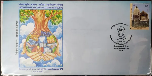 INDIA_-_Special_Cover_-_13-10-2020_-_International_Day_for_Disaster_Risk_Reeducation_(Thiruvananthapuram_GPO)_-_Pack_of_3