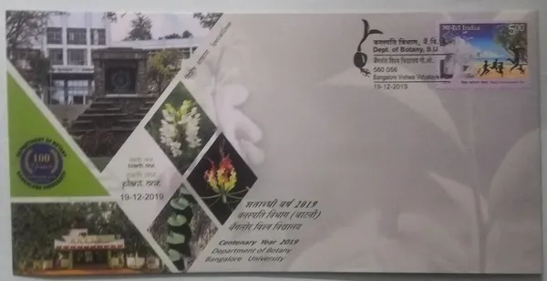 INDIA_-_Special_Cover_-_19-12-2019_-_Department_of_Botany_Bangalore_University_-_Pack_of_3