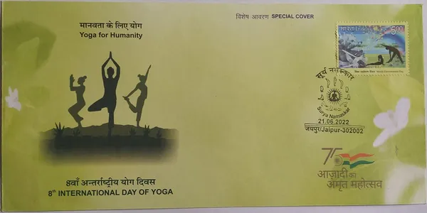 INDIA_-_Special_Cover_-_21-06-2022_-_8th_International_Day_of_Yoga_-_Pack_of_3