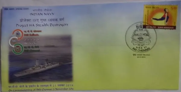 INDIA_-_Special_Cover_-_21-11-2016_-_On_Commissioning_Of_Ins_Chennai_21_November_-_Pack_of_3