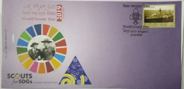 INDIA_-_Special_Cover_-_22-02-2019_-_World_Scouts_?Day_-_Pack_of_3