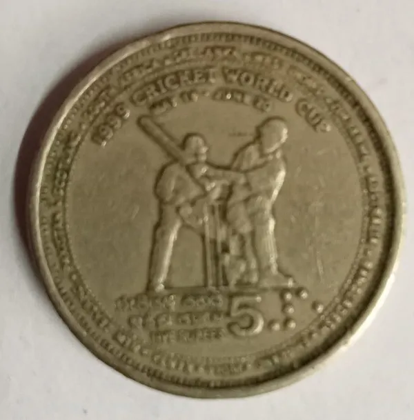 Sri_Lanka_-_1999_5_Rupees_Cricket_World_Cup_1996_Coin_-_Pack_of_2