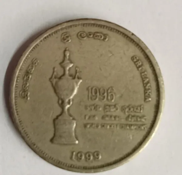 Sri_Lanka_-_1999_5_Rupees_Cricket_World_Cup_1996_Coin_-_Pack_of_2