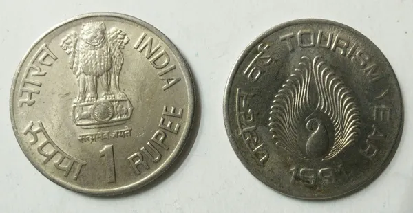 India_-_1991_-_1_Rupee_-_Tourism_Years_-_1_No_-_UN