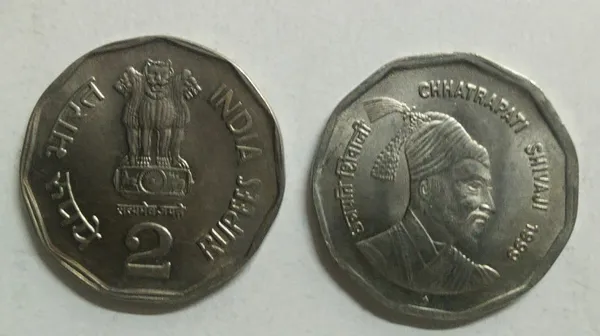 India_-_1999_-_2_Rupees_-_Chhatrapati_Shivaji_-_1_No_-_UNC