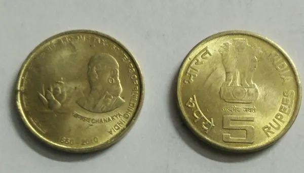 India_-_2011_-_5_Rupees-Income_Tax-1_No-_UNC_-_Pack_of_2