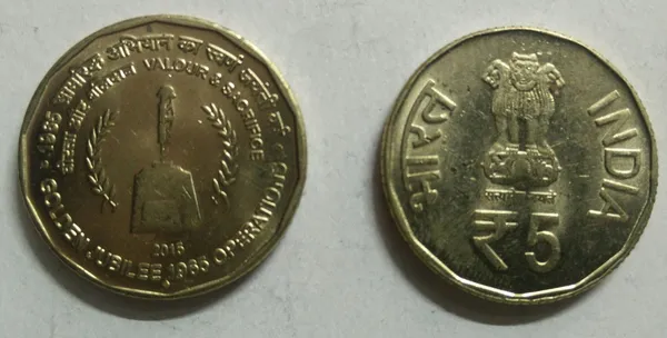 5_Rupees-Golden_Jubilee_1965_Operations_-2015_2nd_Strike_/Issue-1_No-_UNC_-_Pack_of_2