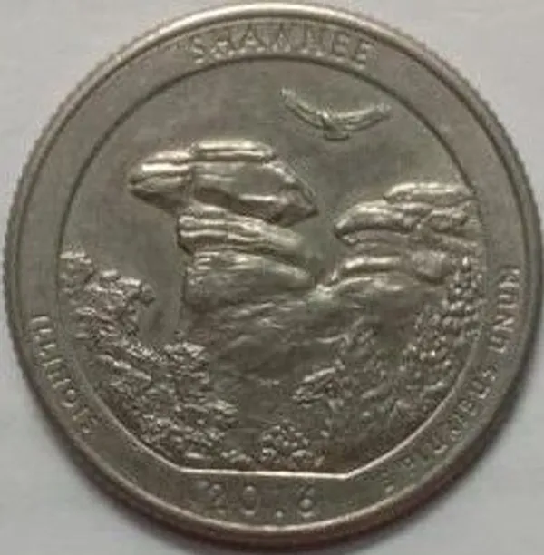 United_States_-_2016_Shawnee_National_Park_Quarter_Coin_Used_-_Pack_of_2