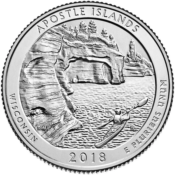 United_States_-_2018_Apostle_Islands_National_Lakeshore_(Wisconsin)_Quarter_Coin_Brilliant_Uncirculated