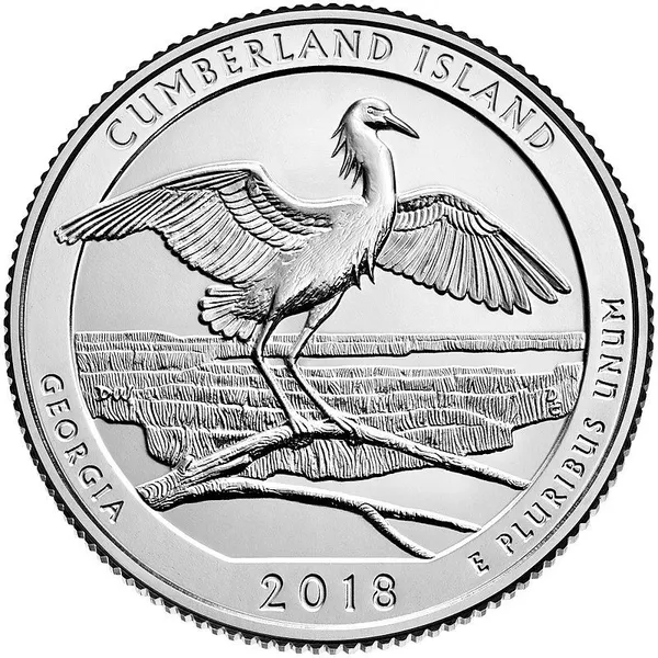 United_States_-_2018_Cumberland_Island_National_Seashore_(Georgia)_Quarter_Coin_Brilliant_Uncirculated