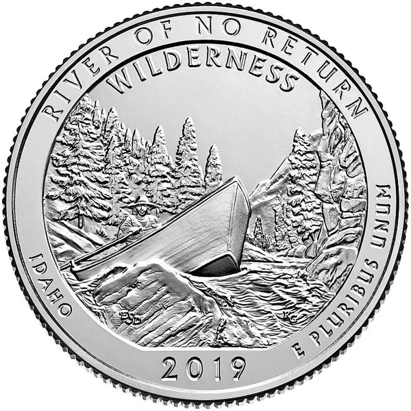 United_States_-_2019_Frank_Church_River_of_No_Return_Wilderness_(Idaho)_Quarter_Coin_Brilliant_Uncirculated