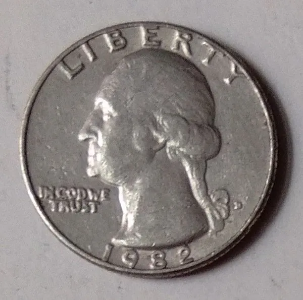 United_States__QUARTER_DOLLAR_1982(Used)_-_Pack_of_2