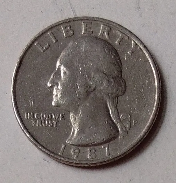United_States__QUARTER_DOLLAR_1987(Used)_-_Pack_of_2