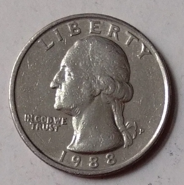 United_States__QUARTER_DOLLAR_1988(Used)_-_Pack_of_2
