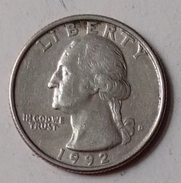 United_States__QUARTER_DOLLAR_1992(Used)_-_Pack_of_2