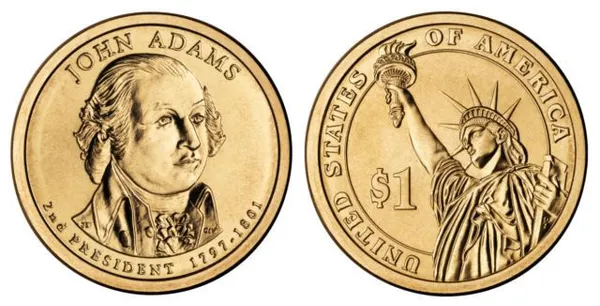 United_States_2nd_President_One_Dollar_-_John_Adams_(1797-1801)_UNC1Quantity