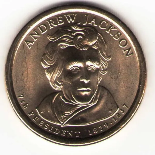 United_States_7th_President_One_Dollar_-_Andrew_Jackson_(1829-1837_UNC)1Quantity