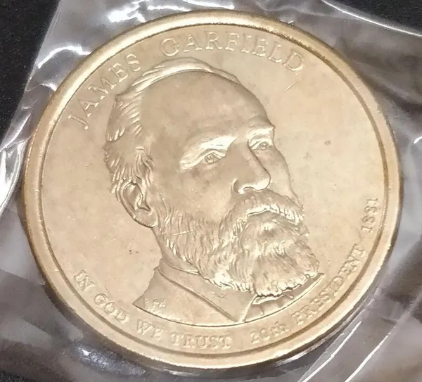 United_States_20th_President_One_Dollar_-_James_A._Garfield_(1881)_UNC_1Quantity