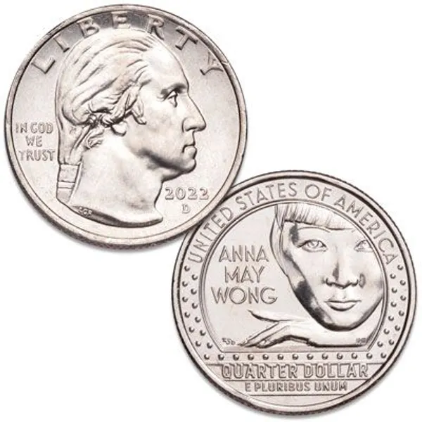 United_States_District_Quarters,_UNC_1_Coin_2022_(ANNA_MAY_WONG)_-_Pack_of_2