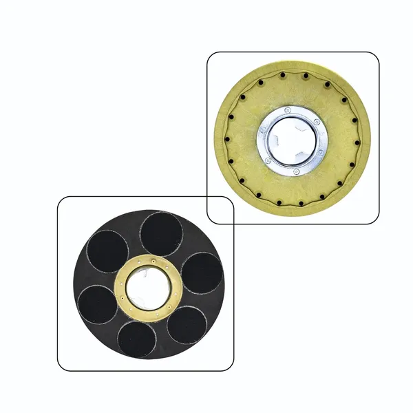 Yellow_Round_Alloy_Steel_Pad_Holder_For_Single_Disc_Machine