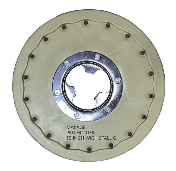 Yellow_Round_Alloy_Steel_Pad_Holder_For_Single_Disc_Machine