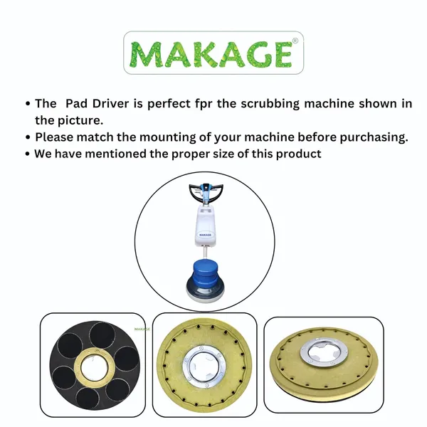 Yellow_Round_Alloy_Steel_Pad_Holder_For_Single_Disc_Machine