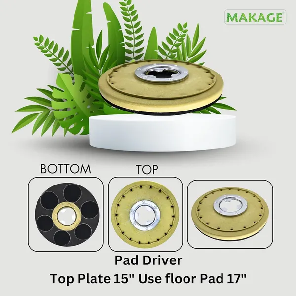 Yellow_Round_Alloy_Steel_Pad_Holder_For_Single_Disc_Machine