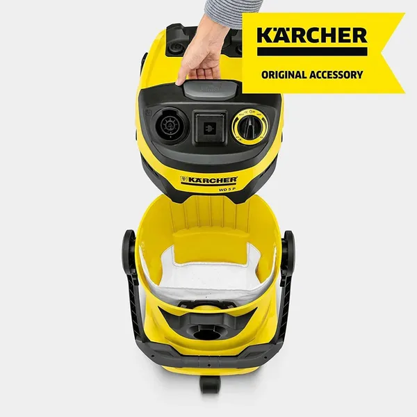 White_Karcher_Filter_Bag_Fleece_Pvc_Set_Mv4,_Mv5_&_Mv6_Vacuum_Cleaners_Handheld_Vacuum_Cleaner