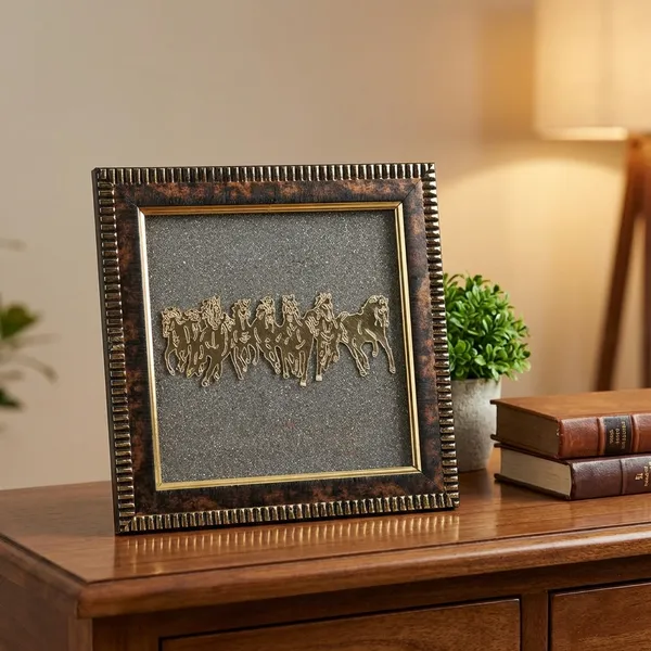 Pyrite_Stone_Horse_Wooden_Frame_7_By_7