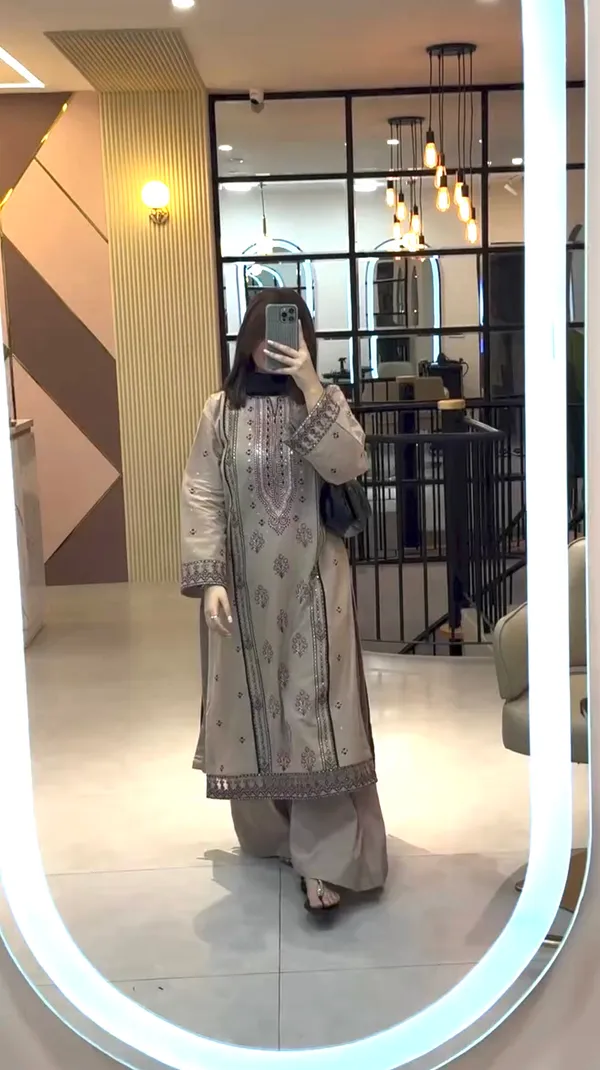 Embroidered_Beige_Ethnic_Suit_Set_With_Dupatta_For_Women