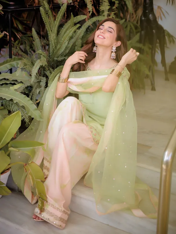 Pastel_Green_And_Pink_Embellished_Palazzo_Suit_With_For_Women